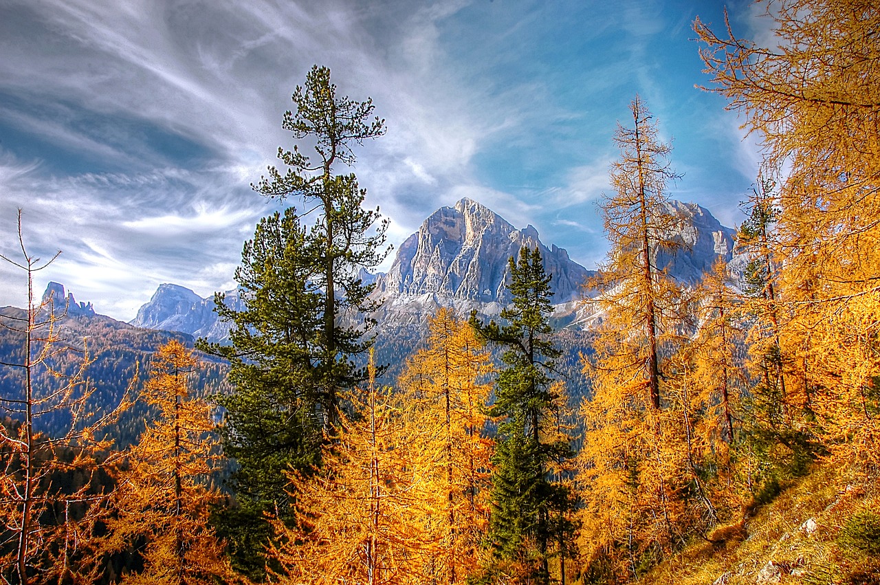 autumn  dolomites  landscape free photo