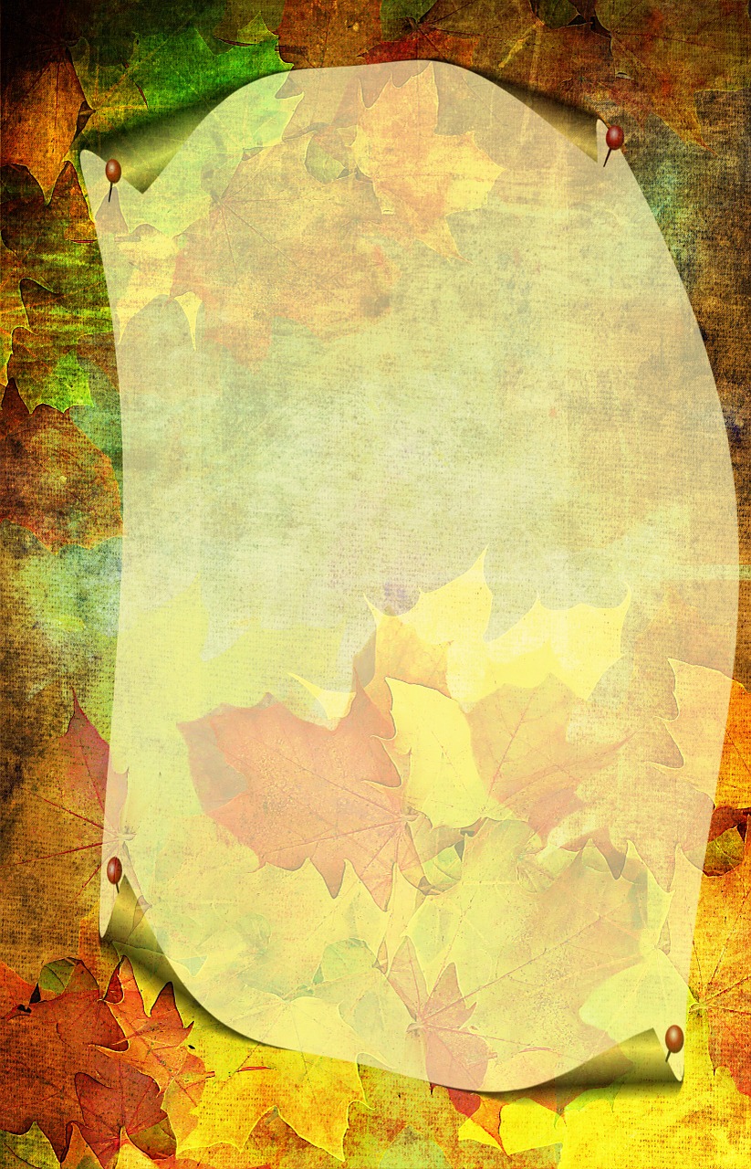 autumn colorful stationery free photo