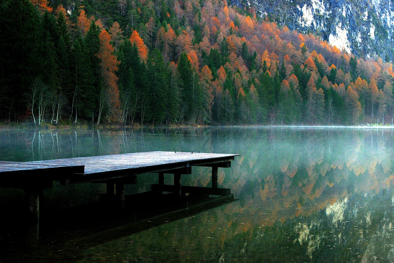 autumn fall lake free photo