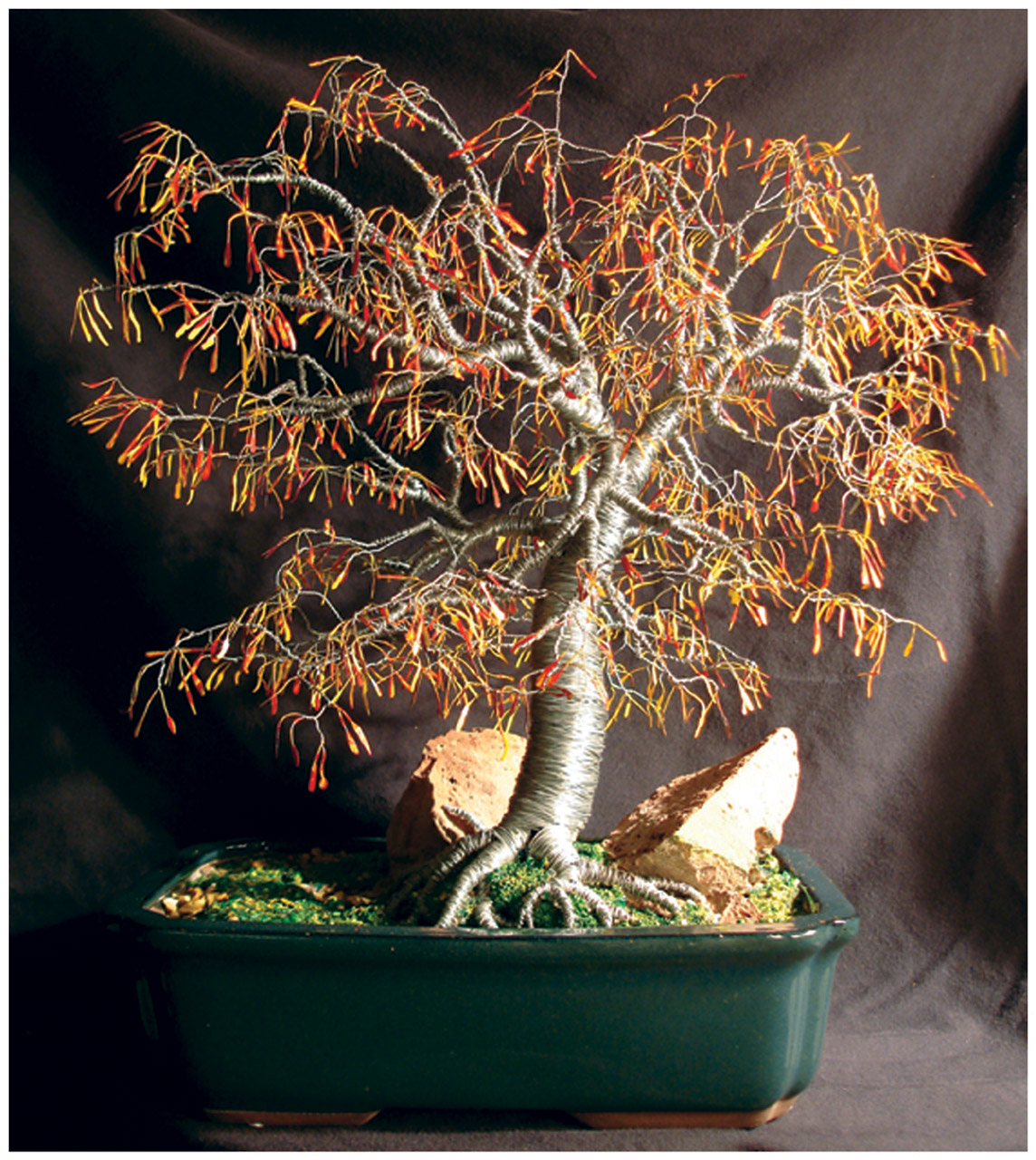 bonsai tree sculpture free photo