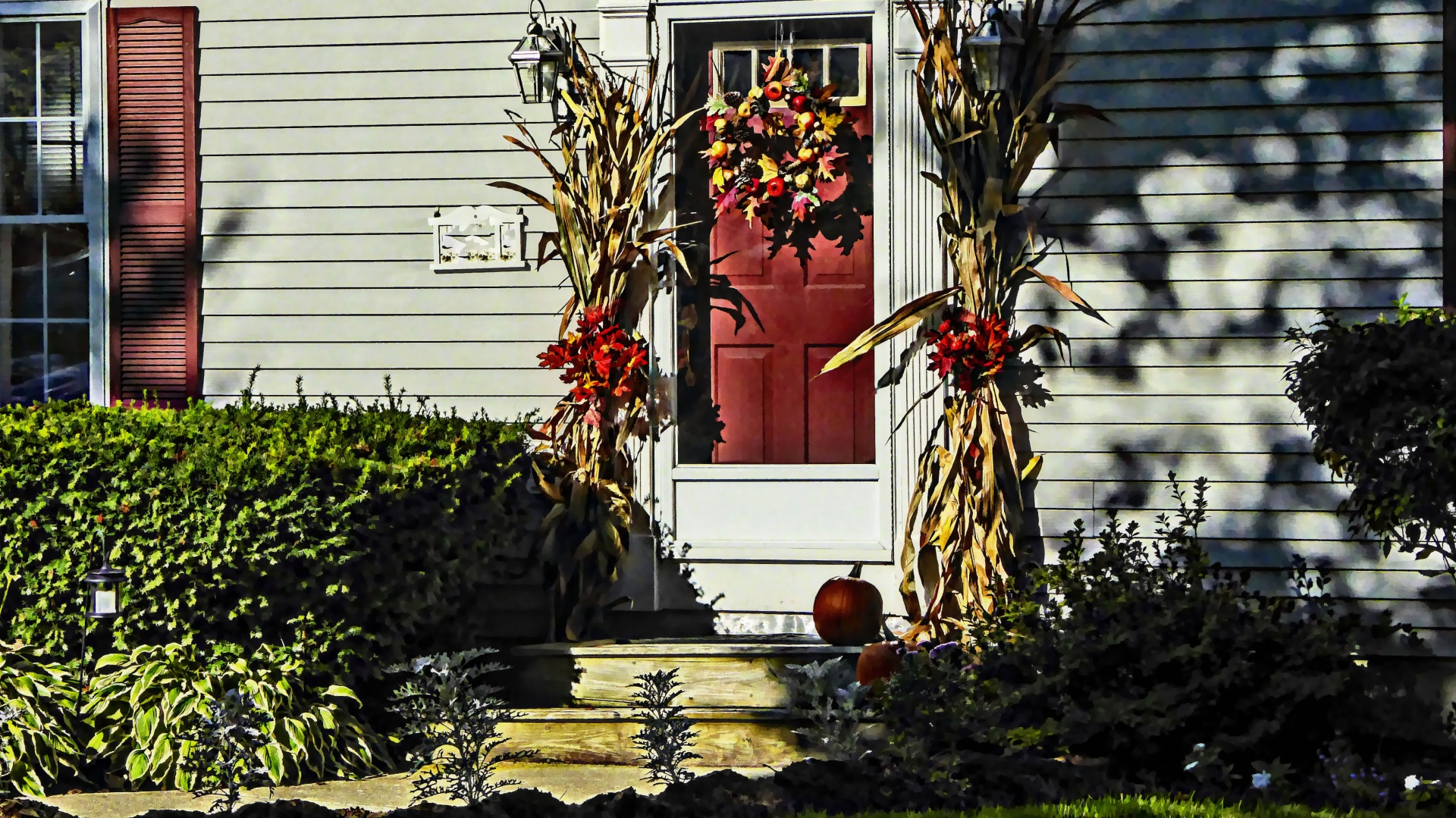 door front door autumn free photo