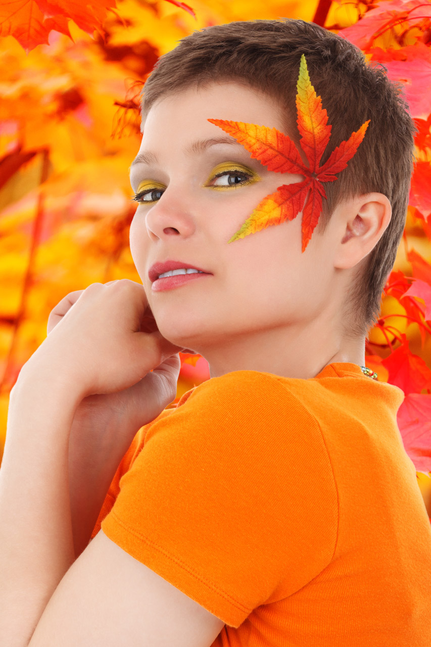 autumn eyes face free photo