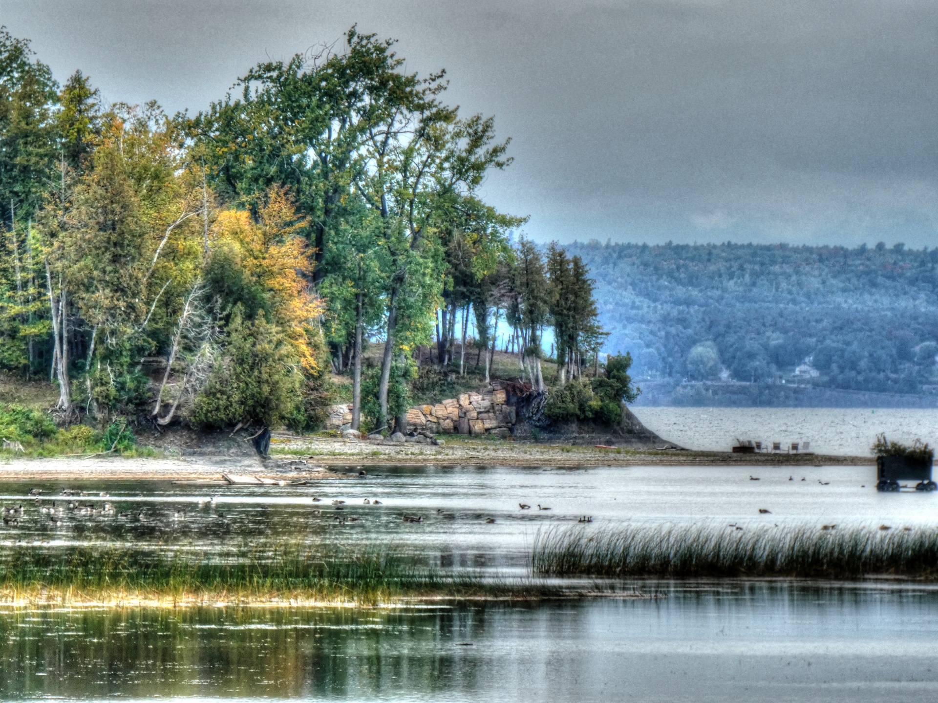 lake landscape rural free photo