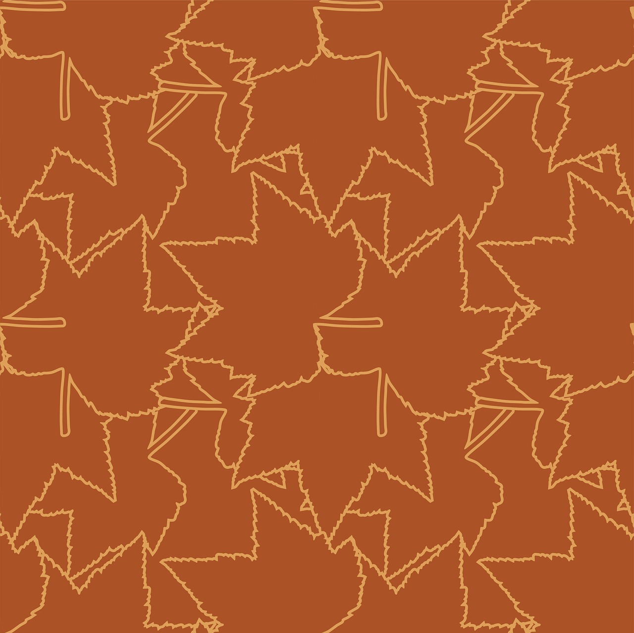 autumn leaves repeat pattern free photo