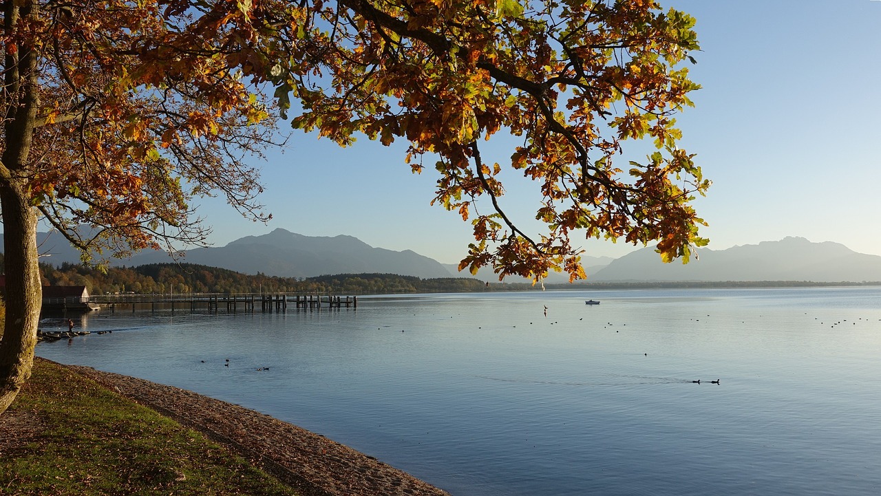 Гете на озере настроение. Lake Chiemsee.