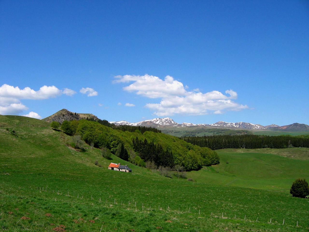 auvergne france landscape free photo