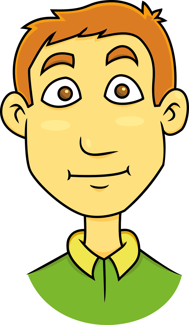 avatar boy caricature free photo