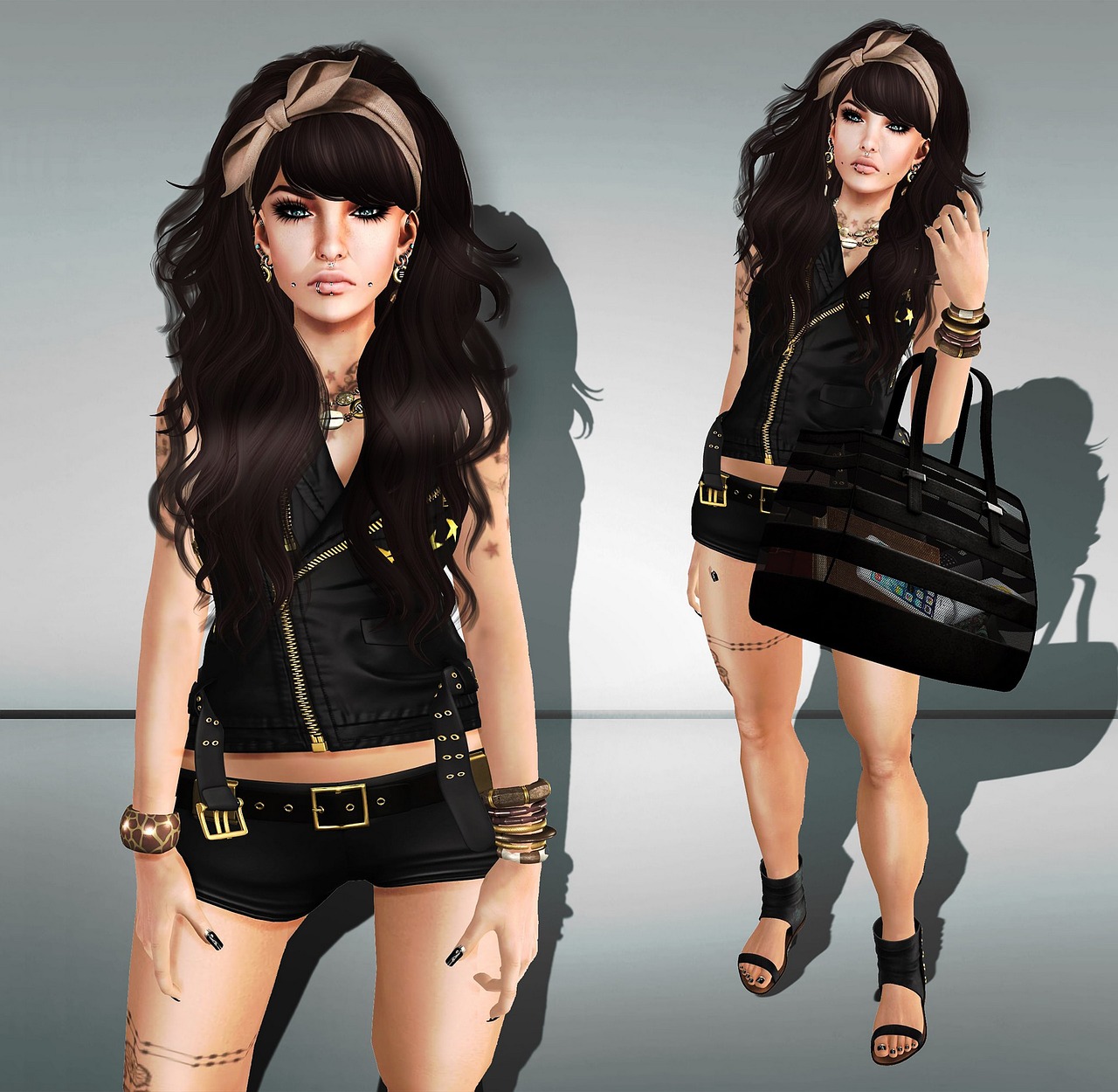 avatar secondlife game figure free photo