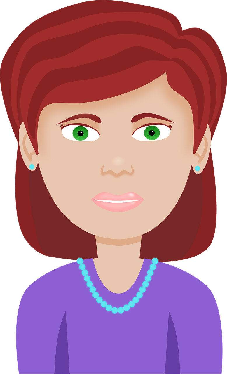 New woman avatar icon flat Royalty Free Vector Image