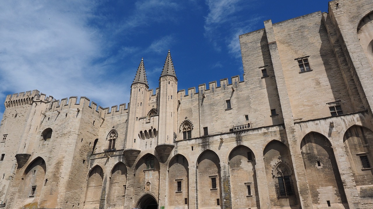 avignon palais des papes building free photo