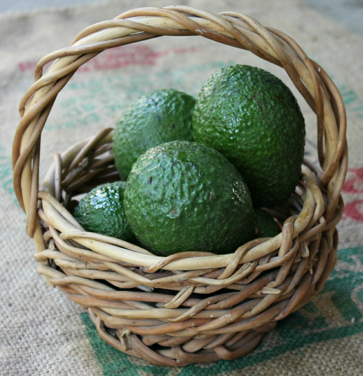avocado basket health free photo