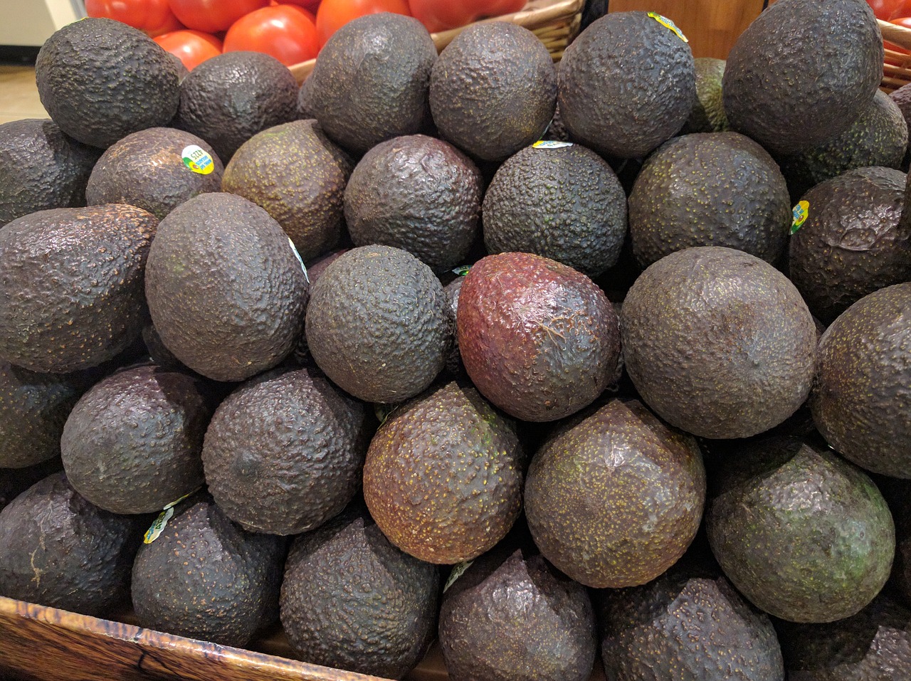 avocados super markets vegetable stand free photo