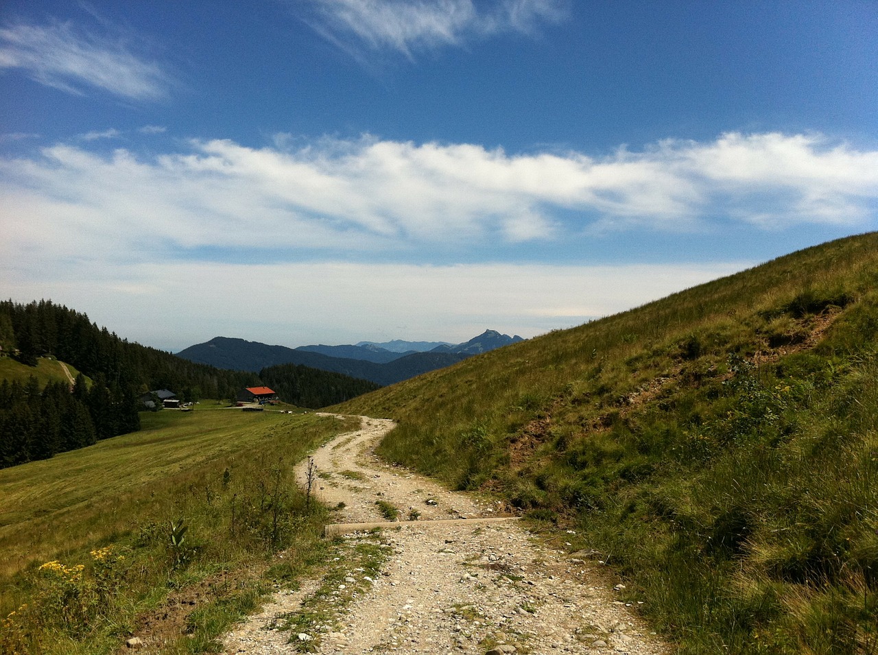 away mountains sky free photo