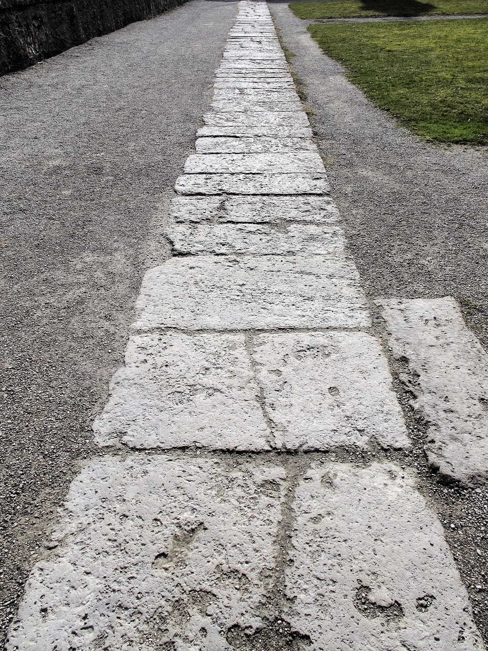away flagstone path stone slabs free photo