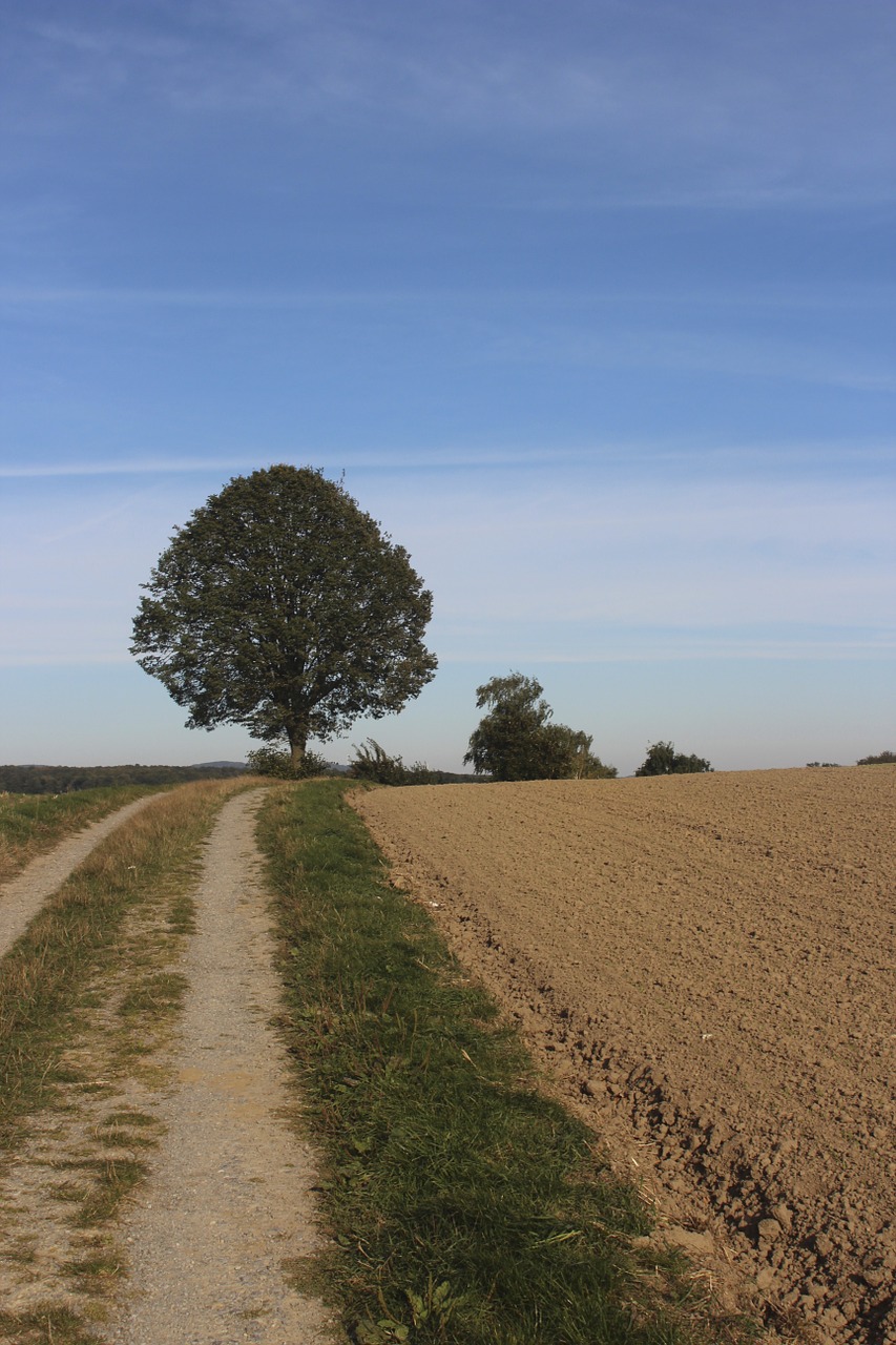 away blue sky landscape free photo