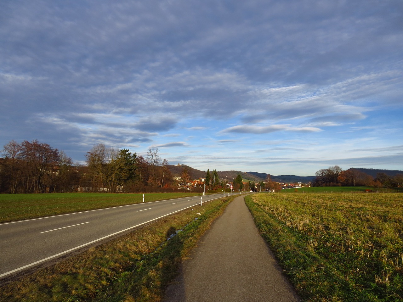 away road sunny free photo