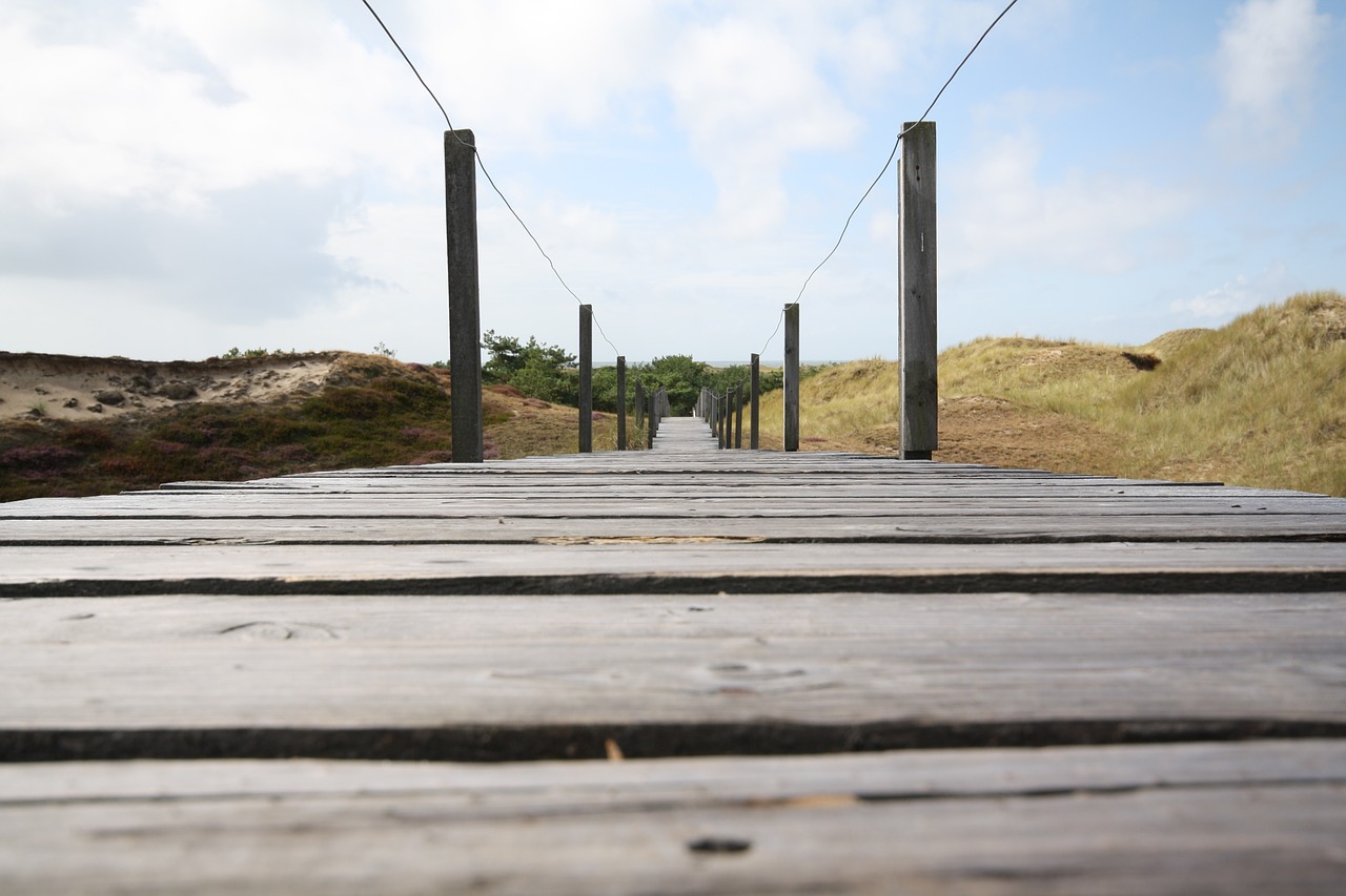 away boardwalk dunes free photo