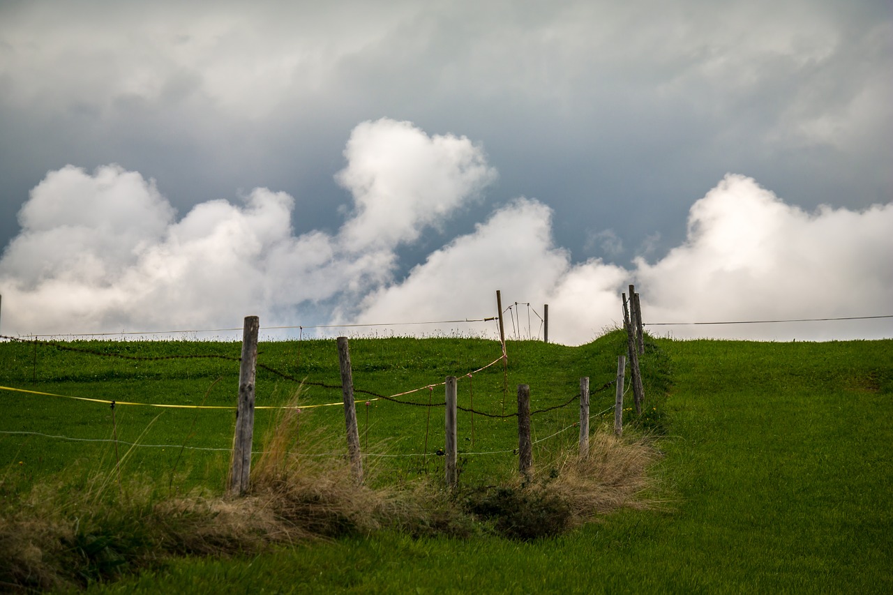 away clouds pasture free photo