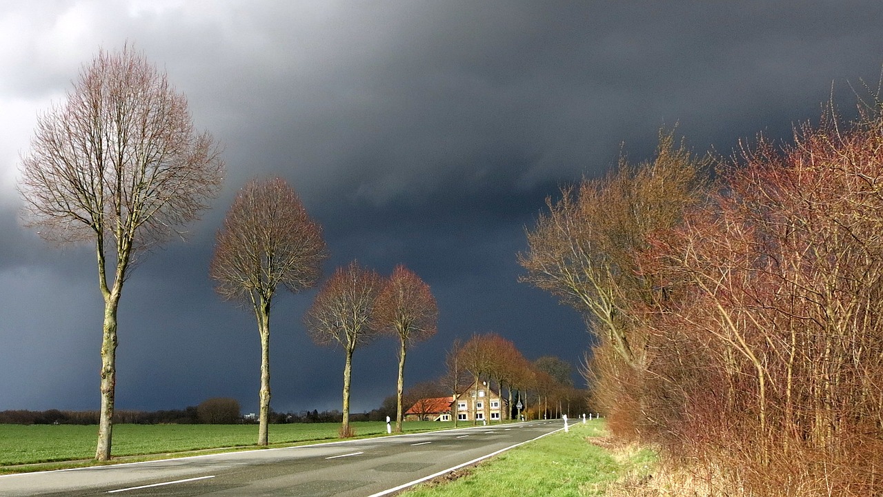 away storm clouds free photo