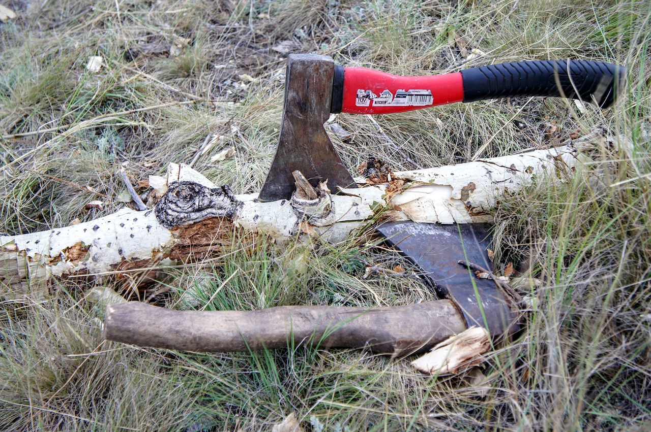 axe wood chop blade free photo