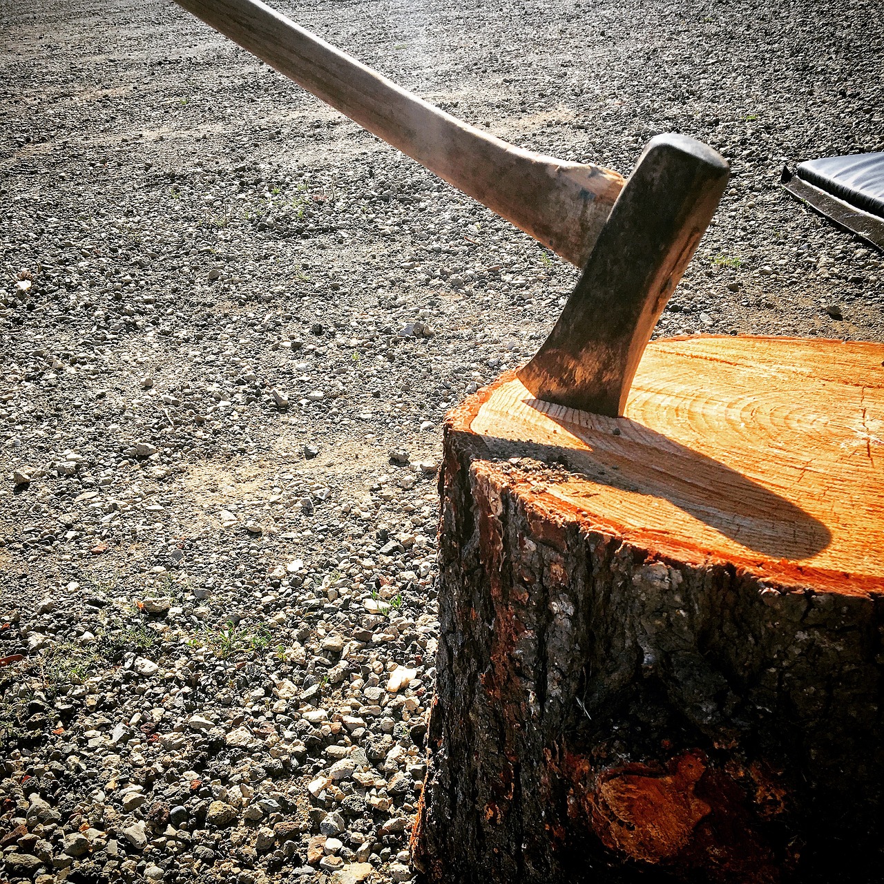 axe wood cutting log free photo