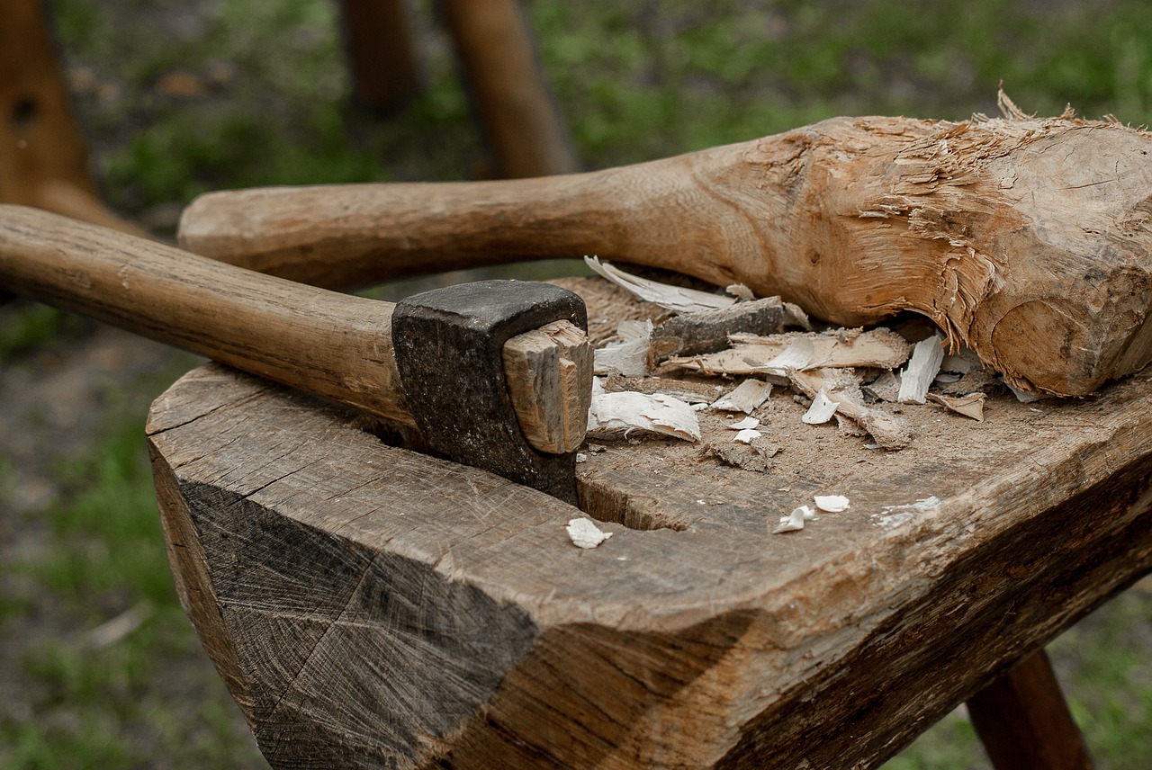 axe tool wood free photo