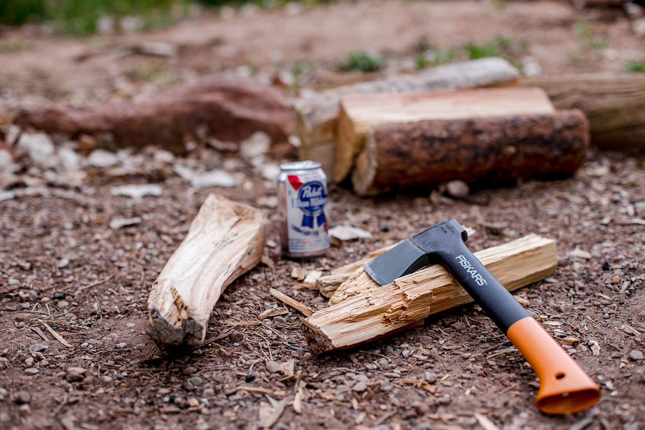 axe wood firewood free photo