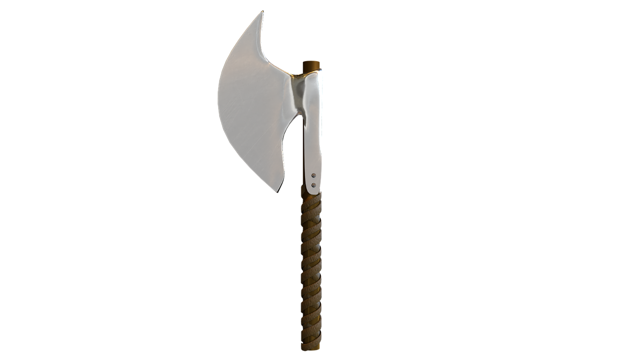 axe weapon 3d render free photo