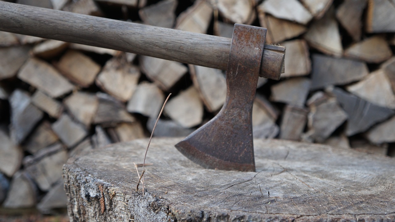 axe  wood  lumberjack free photo