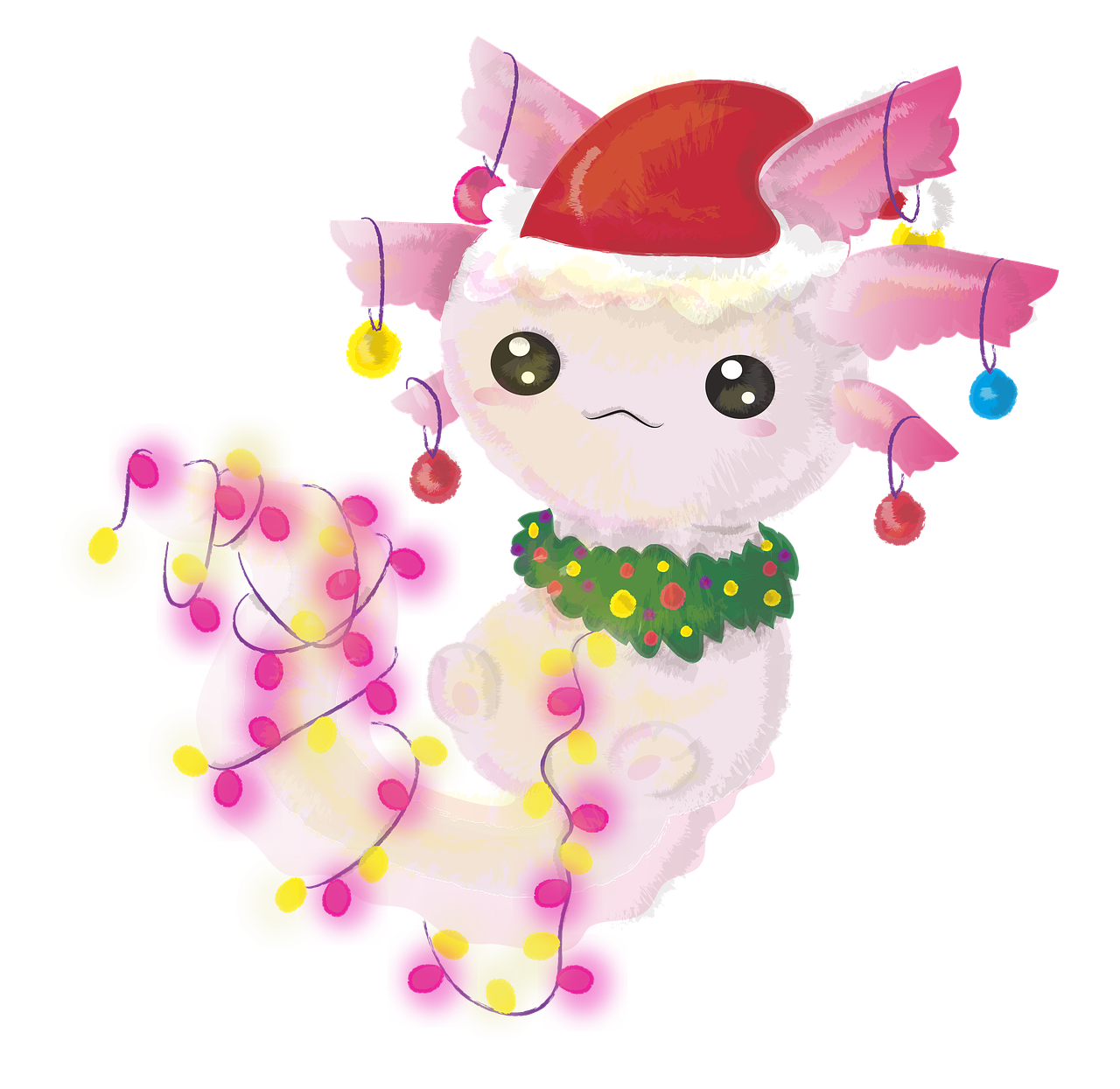 axolotl  axolotl christmas  christmas free photo