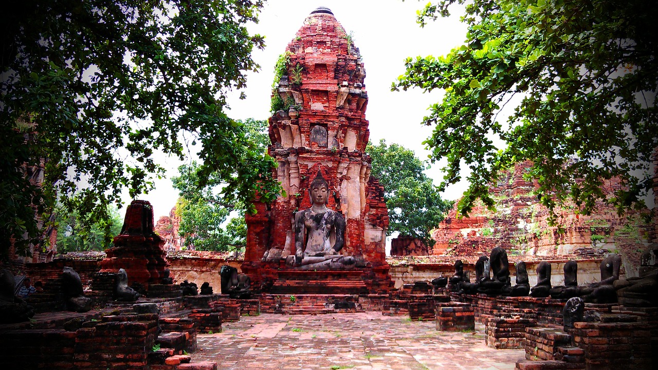 ayutthaya thailand temples free photo