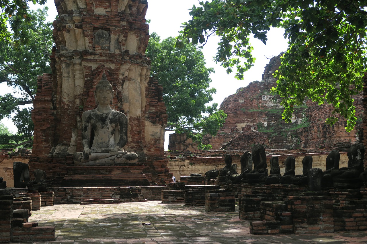 ayutthaya thailand buddha free photo