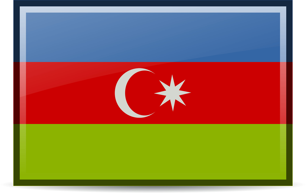 azerbaijan flag icons free photo