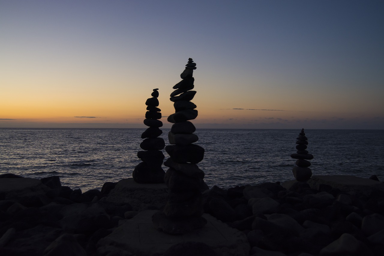 azores stones balance free photo