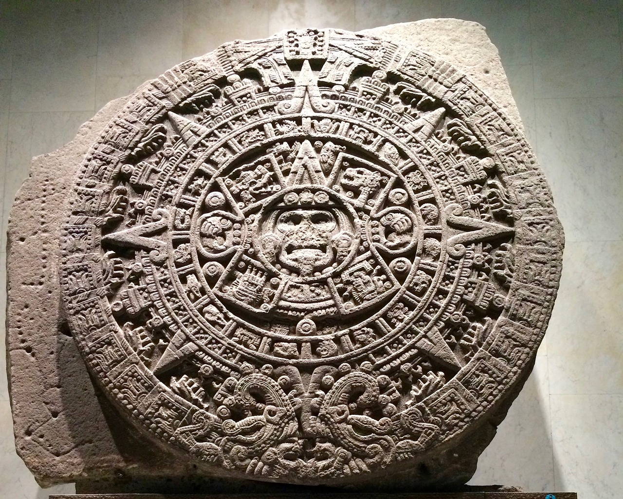 aztec calendar aztec museum free photo