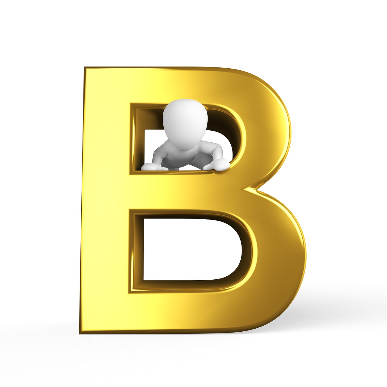 b letter alphabet free photo