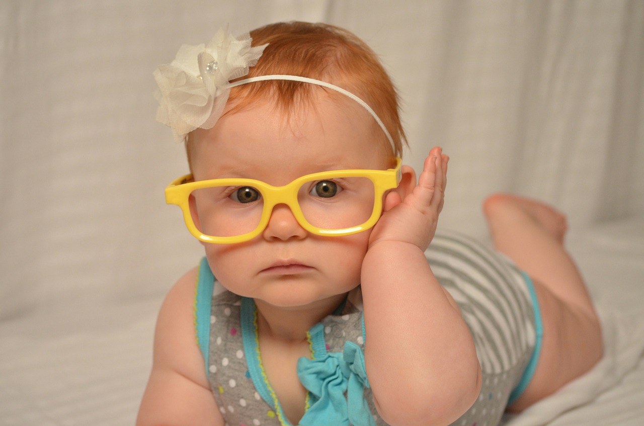 baby glasses cute free photo