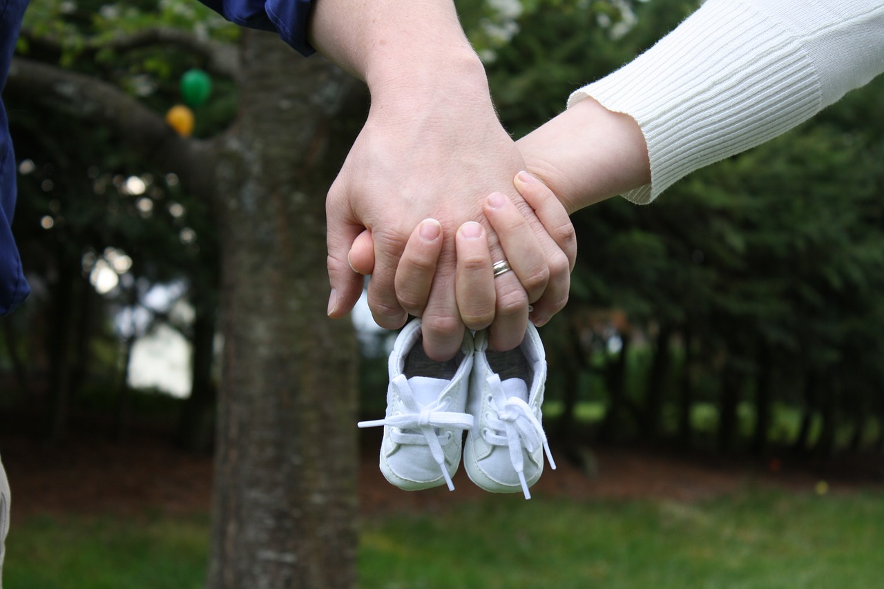 baby announcement shoes free photo