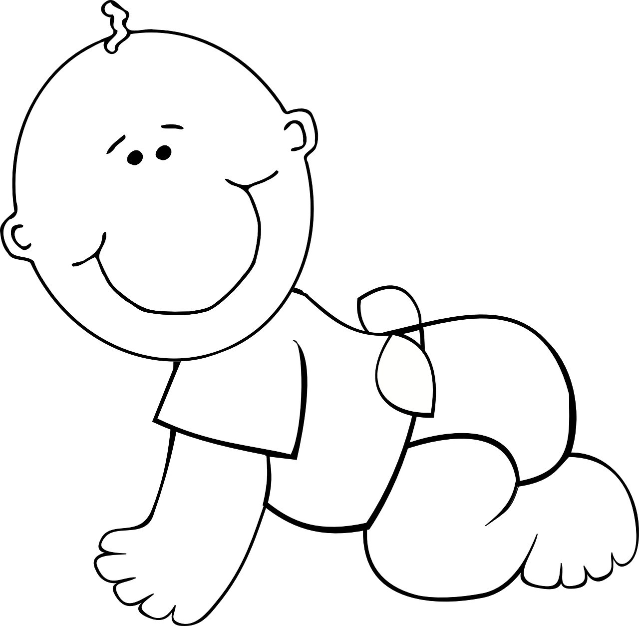 Baby,cartoon,smiling,cute,happy - Free Image From Needpix.com