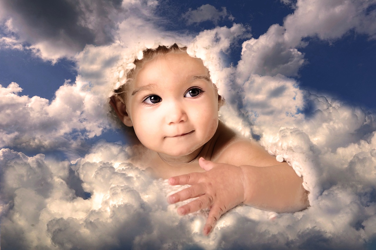 baby  clouds  sky free photo