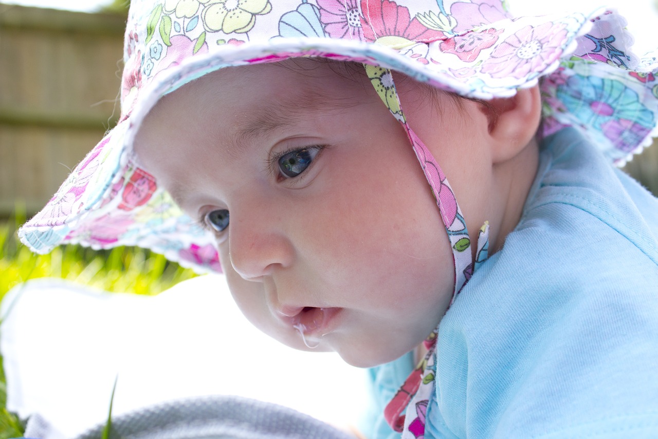 baby day dreaming dribble free photo