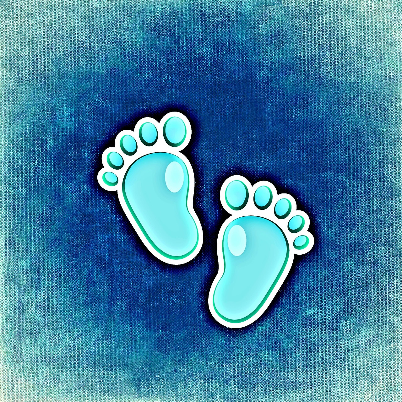 baby feet blue free photo