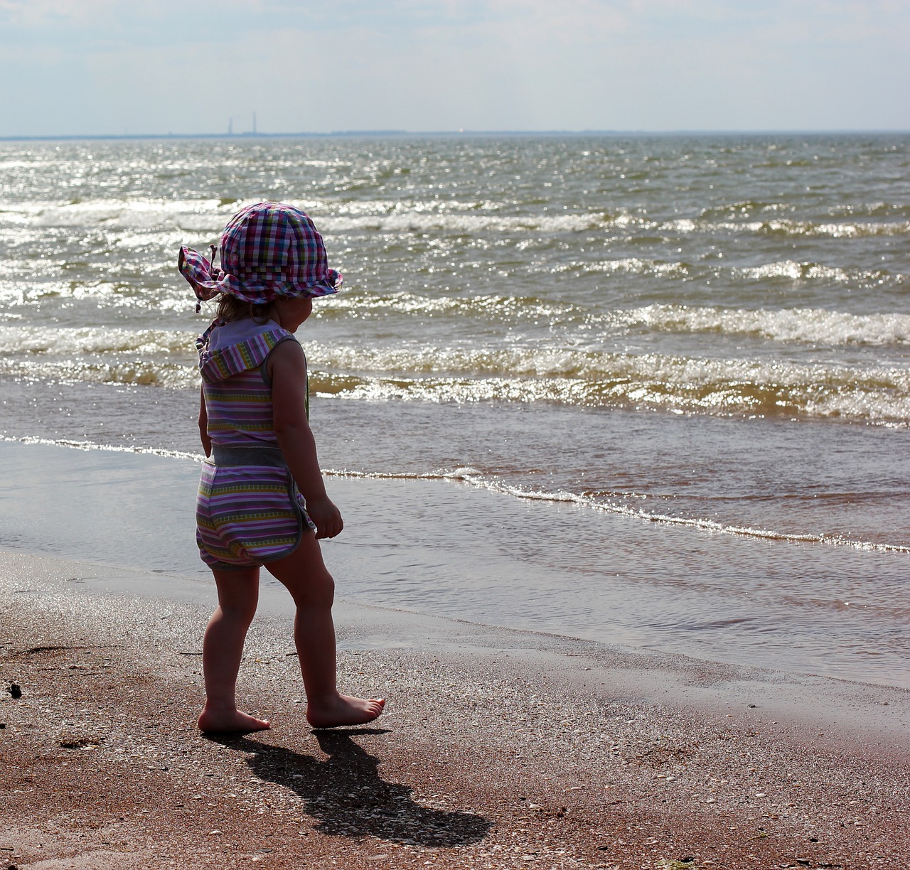 baby sea beach free photo