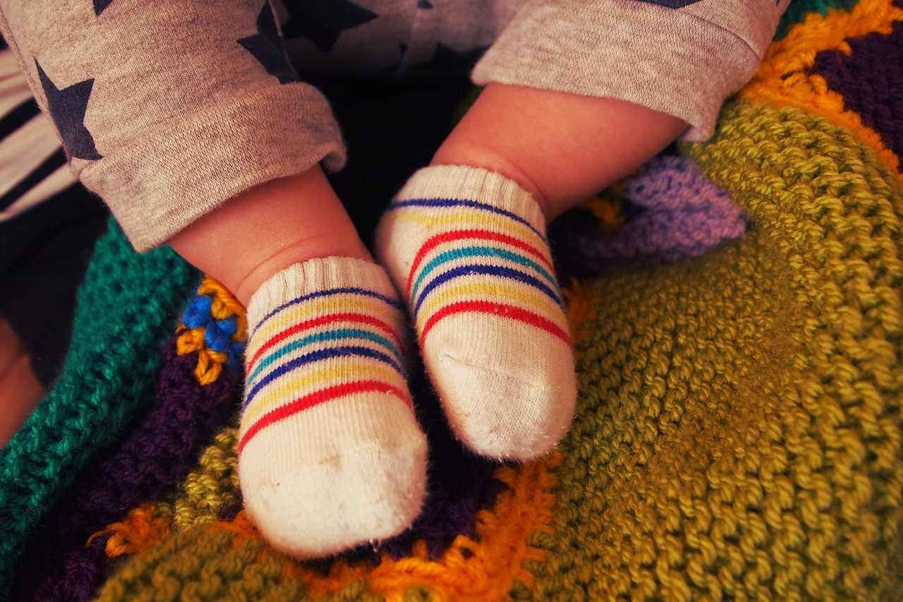 baby baby feet socks free photo