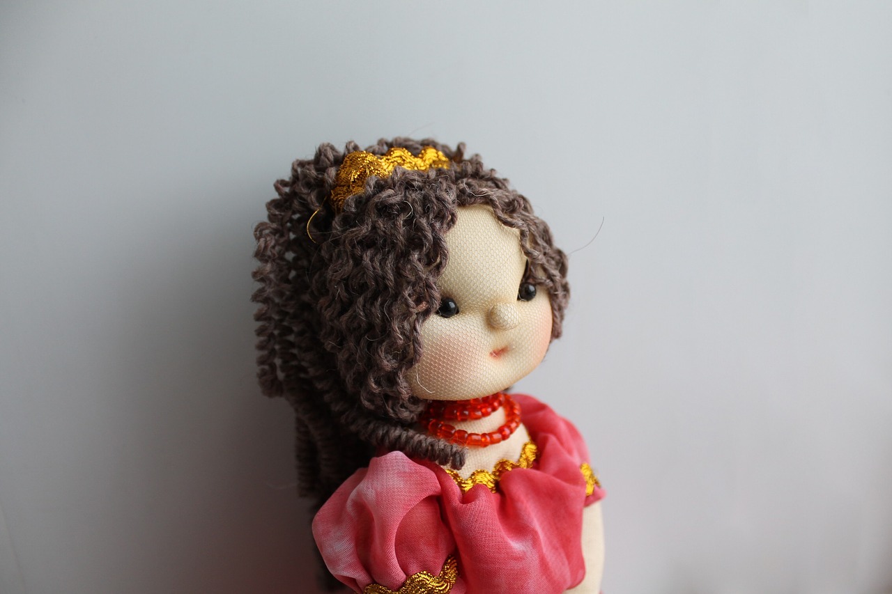 baby doll handmade toy free photo