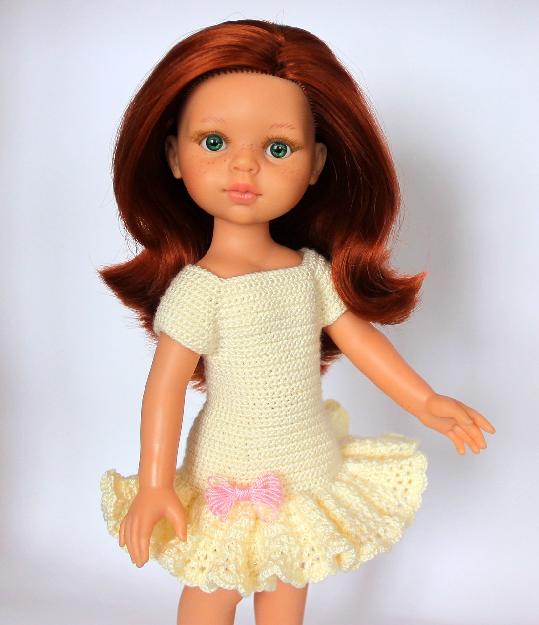 baby doll redhead doll knitting free photo
