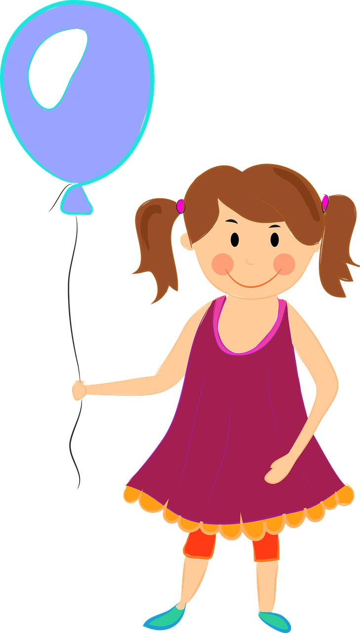 baby girl girl balloon free photo