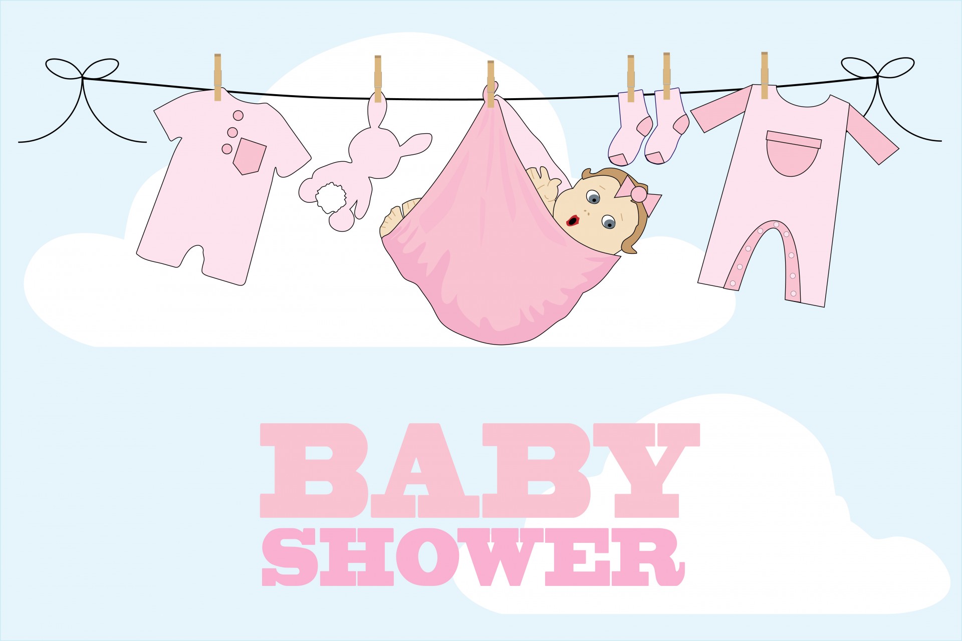 baby girl baby shower free photo