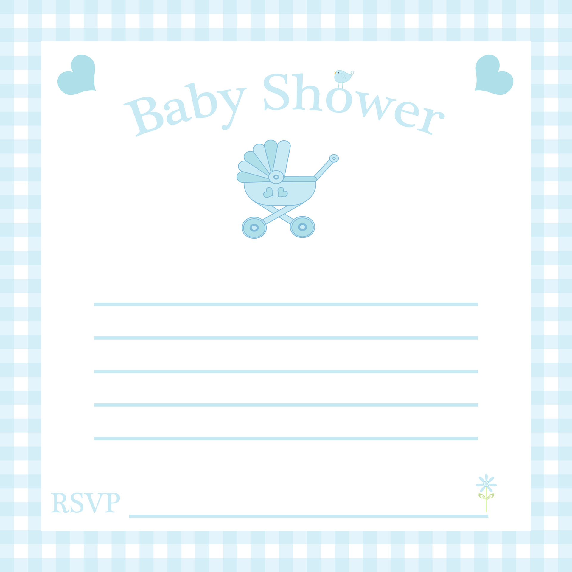 baby shower invitation template free photo