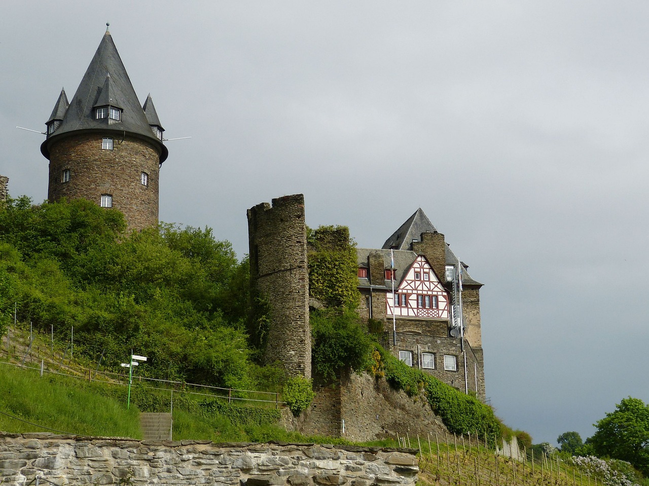 bacharach  castle  fortress free photo